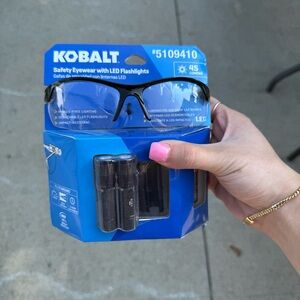 Kobalt Safety Eyewear With LED Flashlights